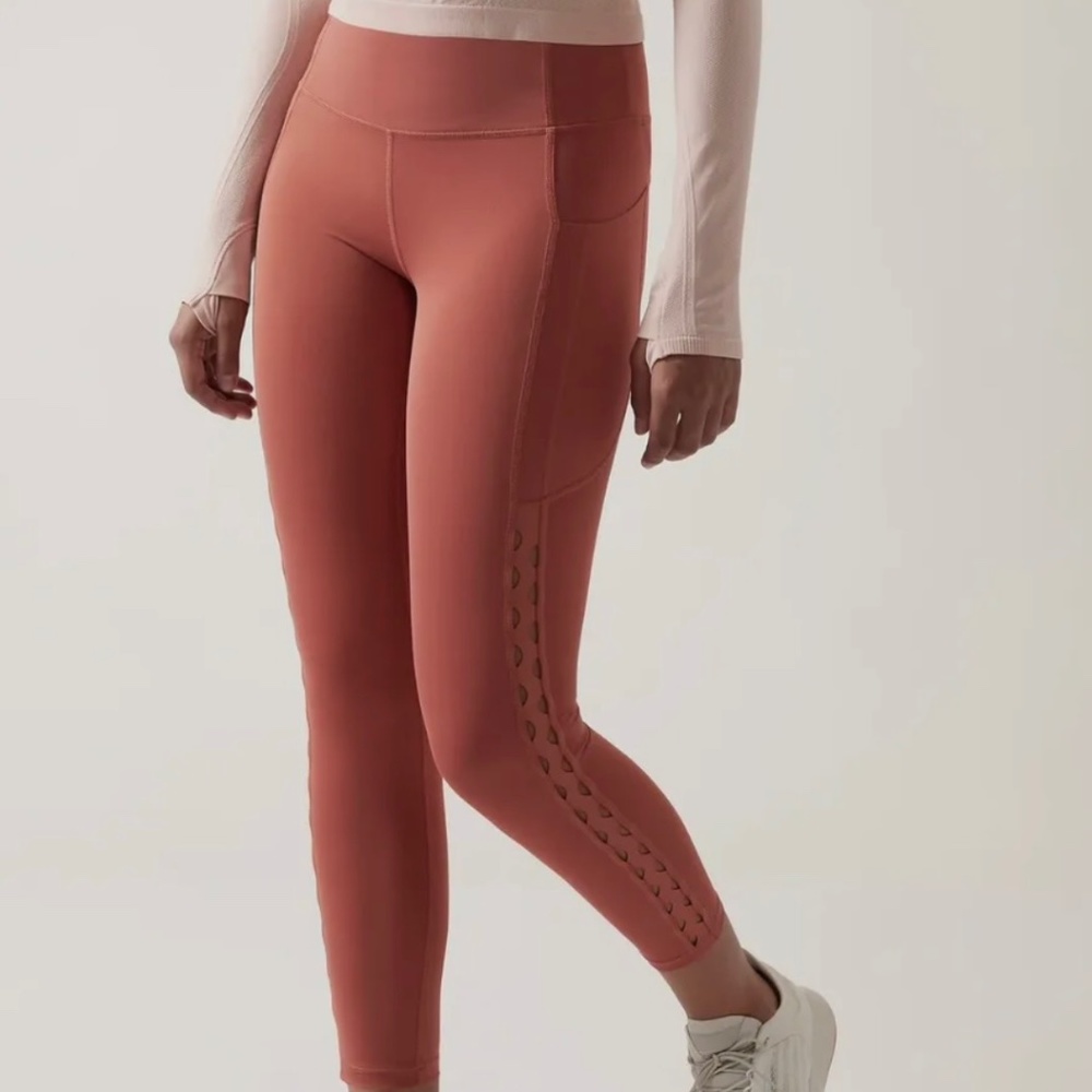 Athleta Ultimate Stash Craft 7/8 Tight - Muted Red, Small Tall